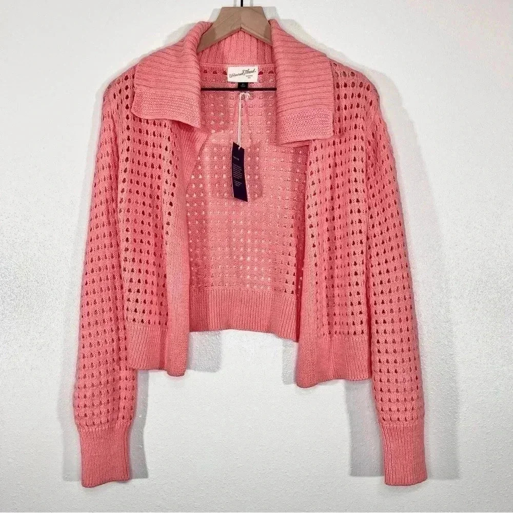 NWT Universal Thread Peach Crochet Cardigan